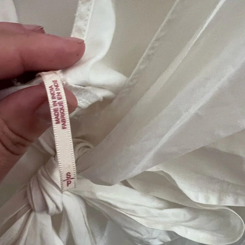 Free People White Tie-Front Sundress‎